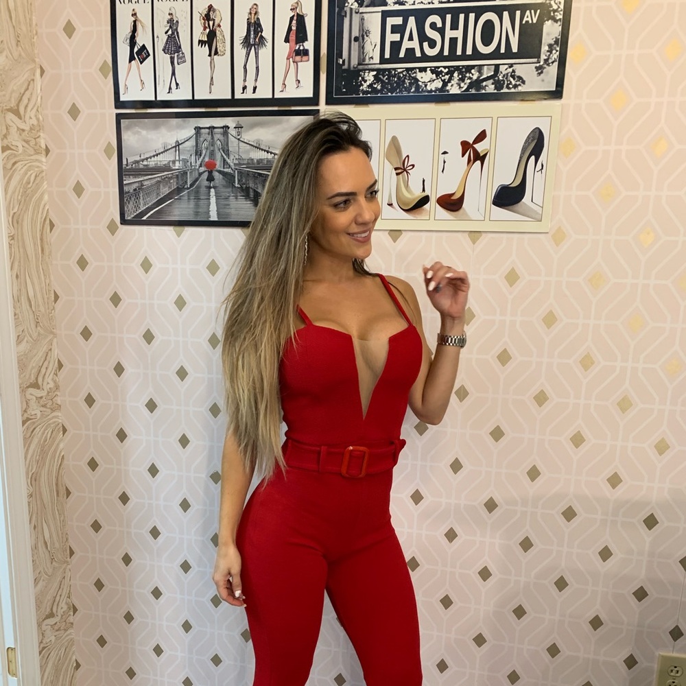 Jumpsuit tule detail